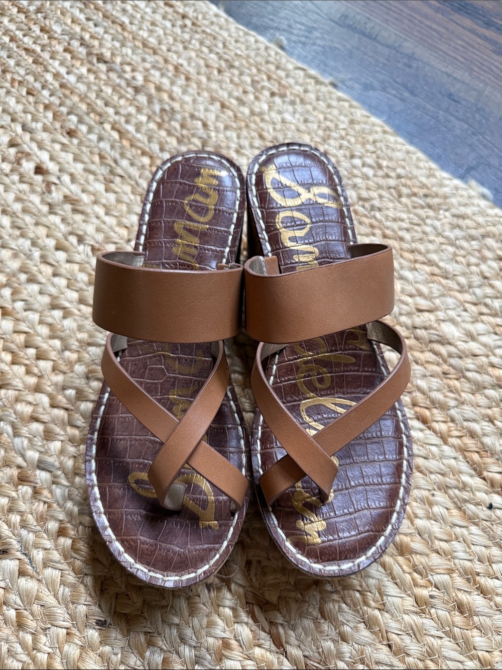 Women’s Brown Strappy Slide Sandals
